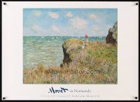 4j498 MONET IN NORMANDY 26x36 museum art exhibition '06 Cliff Walk at Pouville!