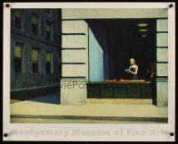 4j499 MONTGOMERY MUSEUM OF FINE ARTS 24x30 museum exhibition '91 Edward Hopper's New York Office!