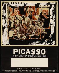 4j501 PICASSO 21x26 Spanish art exhibition '80s Don Quixote & artwork of Pablo Picasso!