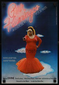 4j136 PINK FLAMINGOS 11x17 '72 Divine, Mink Stole, John Waters' classic exercise in poor taste!