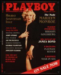 4j466 PLAYBOY 24x30 advertising poster '97 great image of super-sexy Marilyn Monroe!