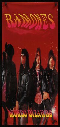 4j561 RAMONES 17x36 music poster '92 great image of classic punk band, Mondo Bizarro!