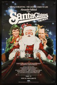 4j674 SANTA CLAUS THE MOVIE video poster R86 Dudley Moore with Santa Claus & John Lithgow!