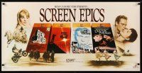 4j675 SCREEN EPICS video poster '88 pretty Julie Christie, Charlton Heston!