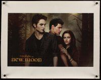 4j038 TWILIGHT SAGA: NEW MOON canvas '09 Kristen Stewart, Robert Pattinson, Taylor Lautner!