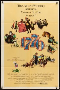 4m005 1776 1sh '72 William Daniels, the award winning historical musical comes to the screen!