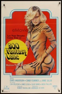 4m016 800 FANTASY LANE 1sh '79 Jamie Gillis, image of sexy woman in feline bodypaint!