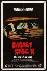 4m066 BASKET CASE 2 1sh '90 Frank Henenlotter horror comedy sequel, this time he's not alone!