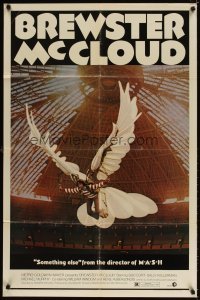 4m114 BREWSTER McCLOUD style B 1sh '71 Robert Altman, Bud Cort w/wings in the Astrodome!