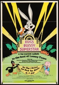 4m122 BUGS BUNNY SUPERSTAR 1sh '75 Looney Tunes Daffy Duck & Porky Pig!