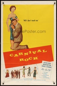 4m143 CARNIVAL ROCK 1sh '57 Susan Cabot, Brian Hutton, Bob Luman, The Platters, The Shadows!