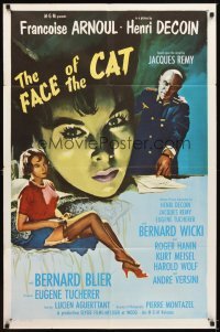 4m146 CAT 1sh R60s art of sexy Francoise Arnoul, French, The Face of the Cat!