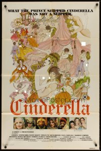4m162 CINDERELLA 1sh '77 sexiest fairy tale artwork, what the prince slipped her wasn't a slipper!