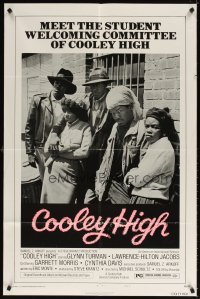4m184 COOLEY HIGH style B 1sh '75 meet the student welcoming committee!