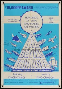4m225 DEVIL'S TRIANGLE 1sh '70 hundreds of ships and planes are missing in the Bermuda Triangle!