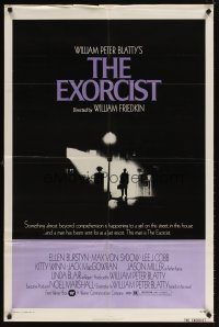 4m268 EXORCIST 1sh '74 William Friedkin, Max Von Sydow, horror classic from William Peter Blatty!