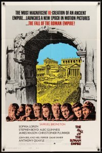 4m271 FALL OF THE ROMAN EMPIRE style A 1sh '64 Anthony Mann directed, Sophia Loren, art of Rome!