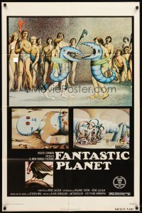 4m273 FANTASTIC PLANET 1sh '73 wacky sci-fi cartoon, wild artwork image, Cannes winner!