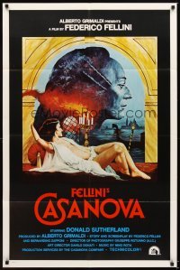4m286 FELLINI'S CASANOVA int'l 1sh '77 Il Casanova di Federico Fellini, different sexy art!
