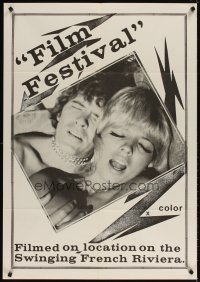4m295 FILM FESTIVAL 1sh '70s filmed on location on the swinging French Riviera!