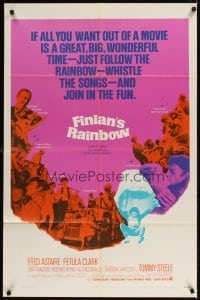 4m296 FINIAN'S RAINBOW 1sh '68 Fred Astaire, Petula Clark, directed by Francis Ford Coppola!