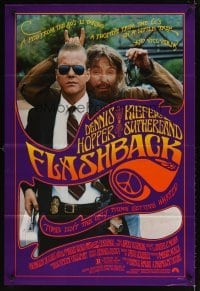 4m302 FLASHBACK 1sh '90 hippie Dennis Hopper & uptight Kiefer Sutherland!