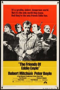 4m319 FRIENDS OF EDDIE COYLE 1sh '73 Robert Mitchum lives in a grubby, violent, dangerous world!