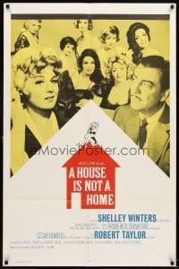 4m393 HOUSE IS NOT A HOME int'l 1sh '64 Shelley Winters, Robert Taylor & 7 sexy hookers in brothel!