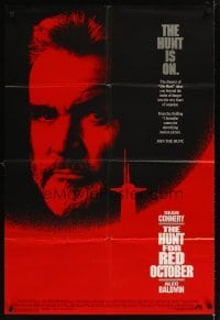 4m400 HUNT FOR RED OCTOBER 1sh '90 Russian military submarine captain Sean Connery, the hunt is on