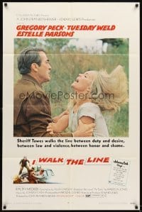 4m405 I WALK THE LINE 1sh '70 Gregory Peck, Tuesday Weld, John Frankenheimer