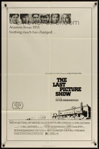 4m460 LAST PICTURE SHOW 1sh '71 Peter Bogdanovich, Jeff Bridges, Ellen Burstyn, Tim Bottoms