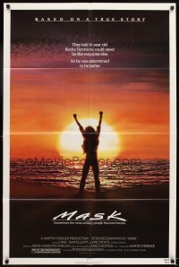 4m529 MASK 1sh '85 Cher, Eric Stoltz is Rocky Dennis, directed by Peter Bogdanovich!