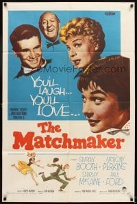 4m533 MATCHMAKER 1sh '58 Shirley Booth, Shirley MacLaine, Anthony Perkins, Paul Ford