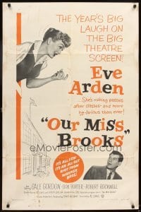 4m650 OUR MISS BROOKS 1sh '56 school teacher Eve Arden is making passes after classes!