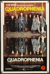 4m713 QUADROPHENIA style B 1sh '79 great image of The Who & Sting, English rock & roll!