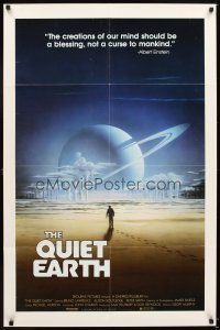 4m715 QUIET EARTH 1sh '85 New Zealand post-apocalyptic sci-fi, Bruno Lawrence!