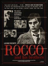 4m762 ROCCO & HIS BROTHERS 1sh R92 Luchino Visconti's Rocco e I Suoi Fratelli!