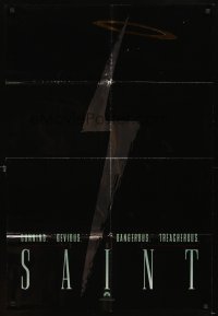 4m777 SAINT foil teaser 1sh '97 Val Kilmer, Elisabeth Shue, cool lightning bolt design!