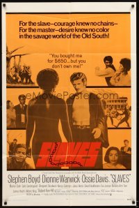 4m817 SLAVES 1sh '69 Stephen Boyd bought Dionne Warwick for $650, but she owned him!