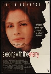 4m819 SLEEPING WITH THE ENEMY int'l 1sh '91 Julia Roberts, Patrick Bergin silhouette!