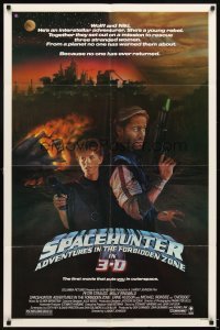 4m829 SPACEHUNTER ADVENTURES IN THE FORBIDDEN ZONE 1sh '83 art of Molly Ringwald, Peter Strauss!