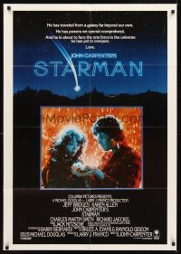 4m844 STARMAN int'l 1sh '84 John Carpenter, alien Jeff Bridges & Karen Allen staring at snow!