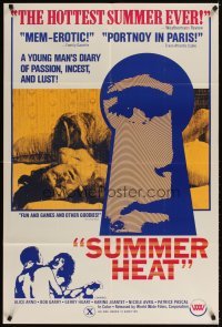 4m869 SUMMER HEAT 1sh '70s young man's diary of passion, incest & lust!