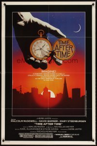 4m911 TIME AFTER TIME 1sh '79 directed by Nicholas Meyer, fantasy artwork by Noble!