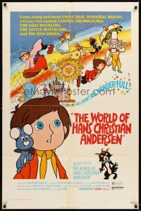 4m981 WORLD OF HANS CHRISTIAN ANDERSEN 1sh '71 great children's cartoon artwork!