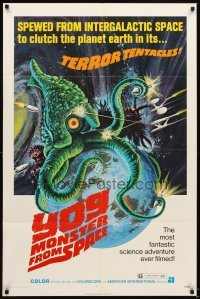 4m988 YOG: MONSTER FROM SPACE 1sh '71 it was spewed from intergalactic space to clutch Earth!