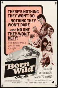 4m989 YOUNG ANIMALS 1sh '68 AIP bad teens, the wildest of the young ones!