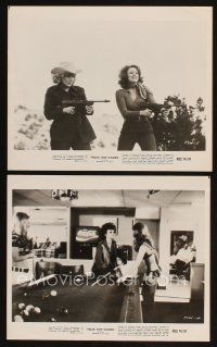 4p986 TRUCK STOP WOMEN 2 8x10 stills '74 no rig was too big for sexy Claudia Jennings to handle!