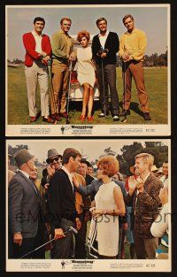 4p216 BANNING 2 color 8x10 stills '67 Robert Wagner, Jill Anjanette Comer, great golfing images!