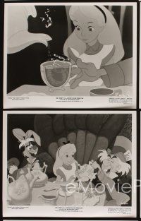 4p517 ALICE IN WONDERLAND 8 8x10 stills R74 Disney classic cartoon from Lewis Carroll's book!